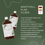 Kolloidales Silber, 25 - 100ppm (250 - 1000ml)