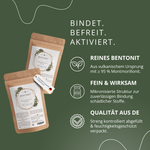 Bentonit Pulver (95% Montmorillonit), extra fein (für Tiere)