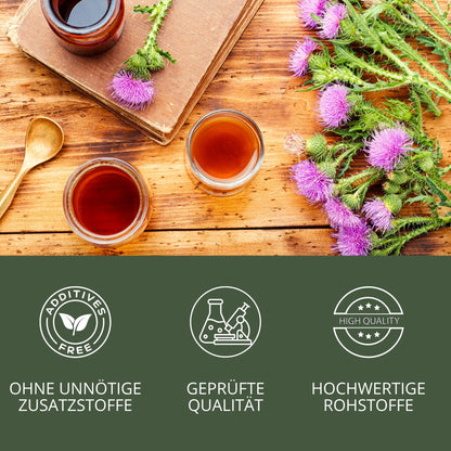 Mariendistelöl 500 ml – kaltgepresst (Silybum marianum)