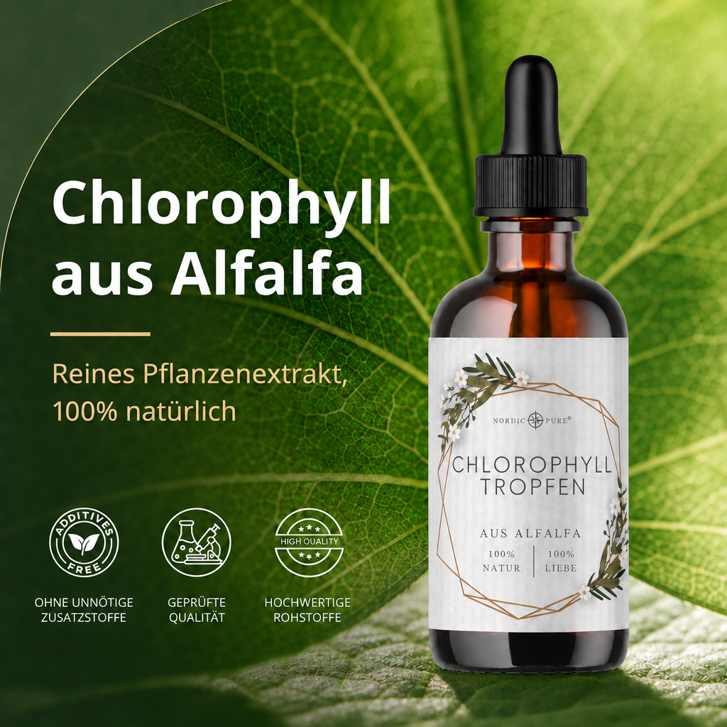 Chlorophyll-Tropfen aus Alfalfa (100ml)