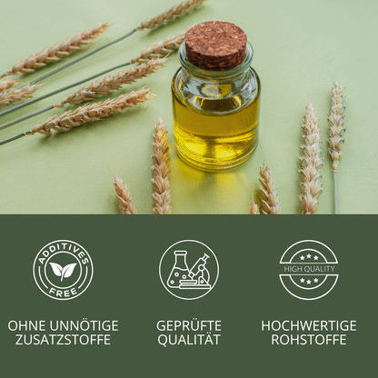 Weizenkeimöl, erste Pressung, kaltgepresst