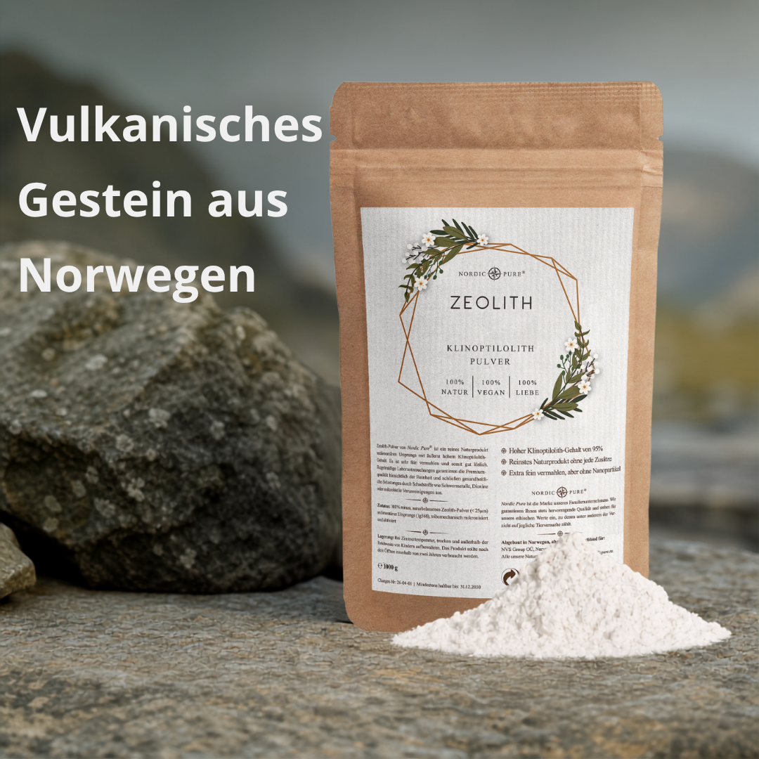 Zeolith Pulver (95% Klinoptilolith-Anteil), extra fein (für Tiere)