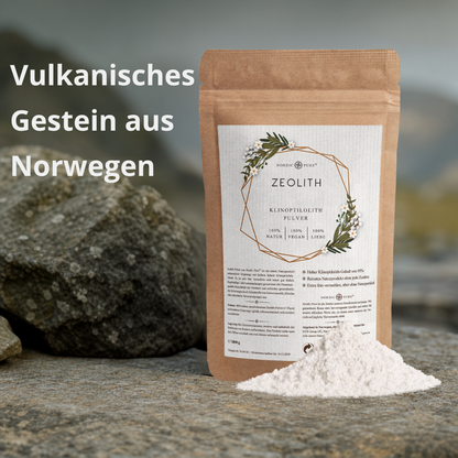 Zeolith Pulver (95% Klinoptilolith-Anteil), extra fein (für Tiere)