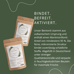 Bentonit Pulver (95% Montmorillonit), extra fein (für Tiere)