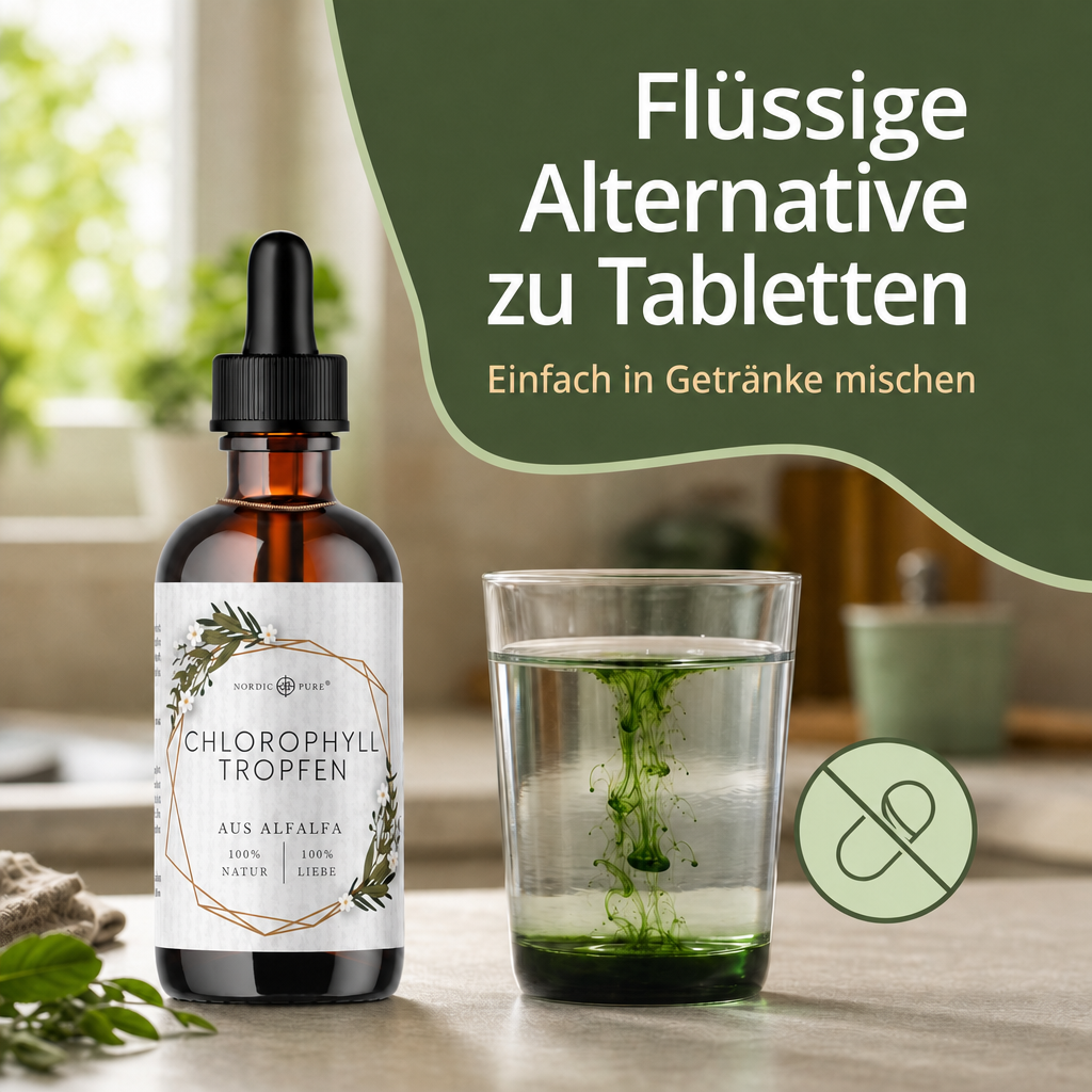 Chlorophyll-Tropfen aus Alfalfa (100ml)