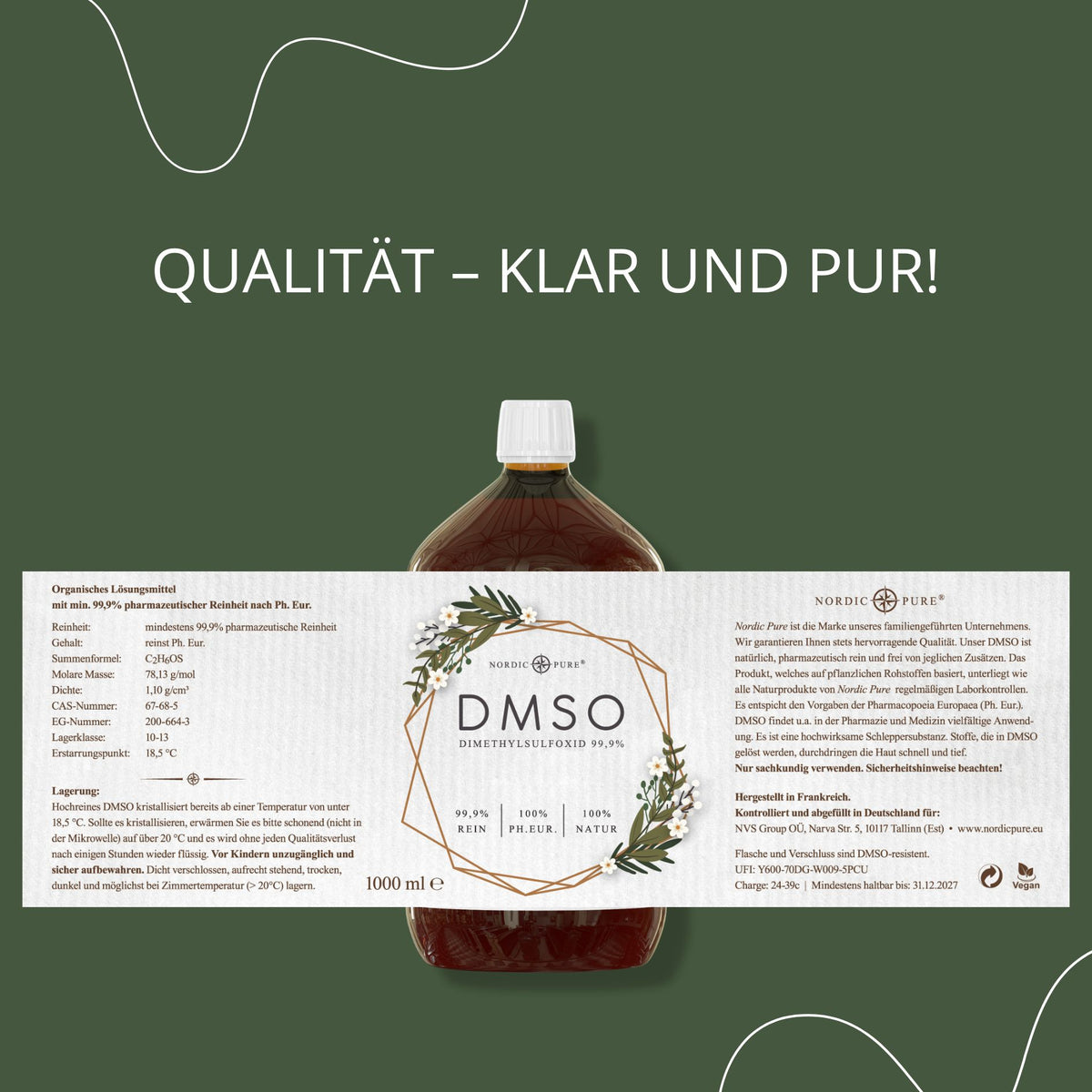 DMSO (Dimethylsulfoxid) 99,9% nach Ph.Eur.