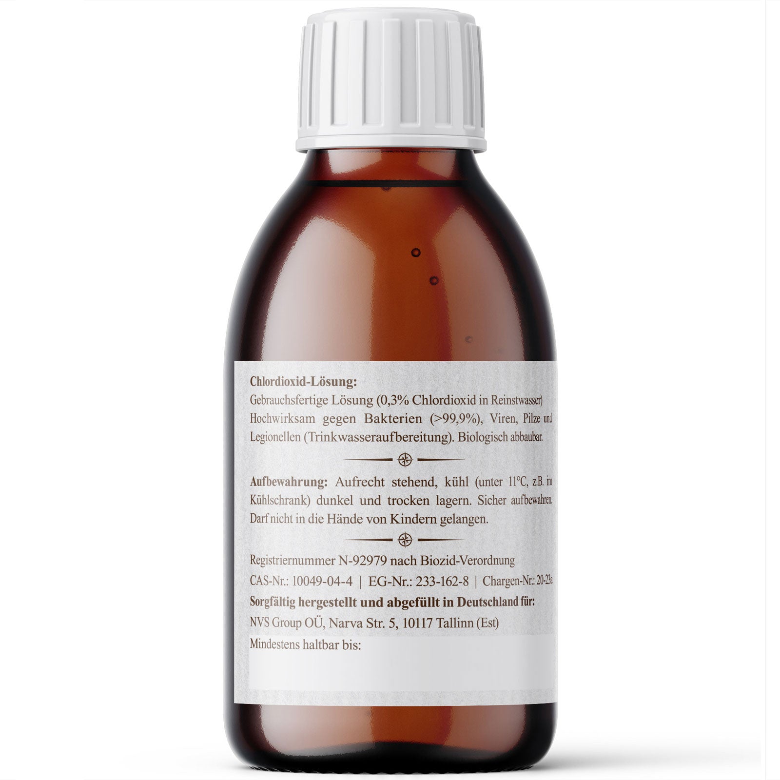 cdl aufbewahrung CDL 0,3% (Chlordioxid in wässriger Lösung (0,3%)) – Nordic Pure