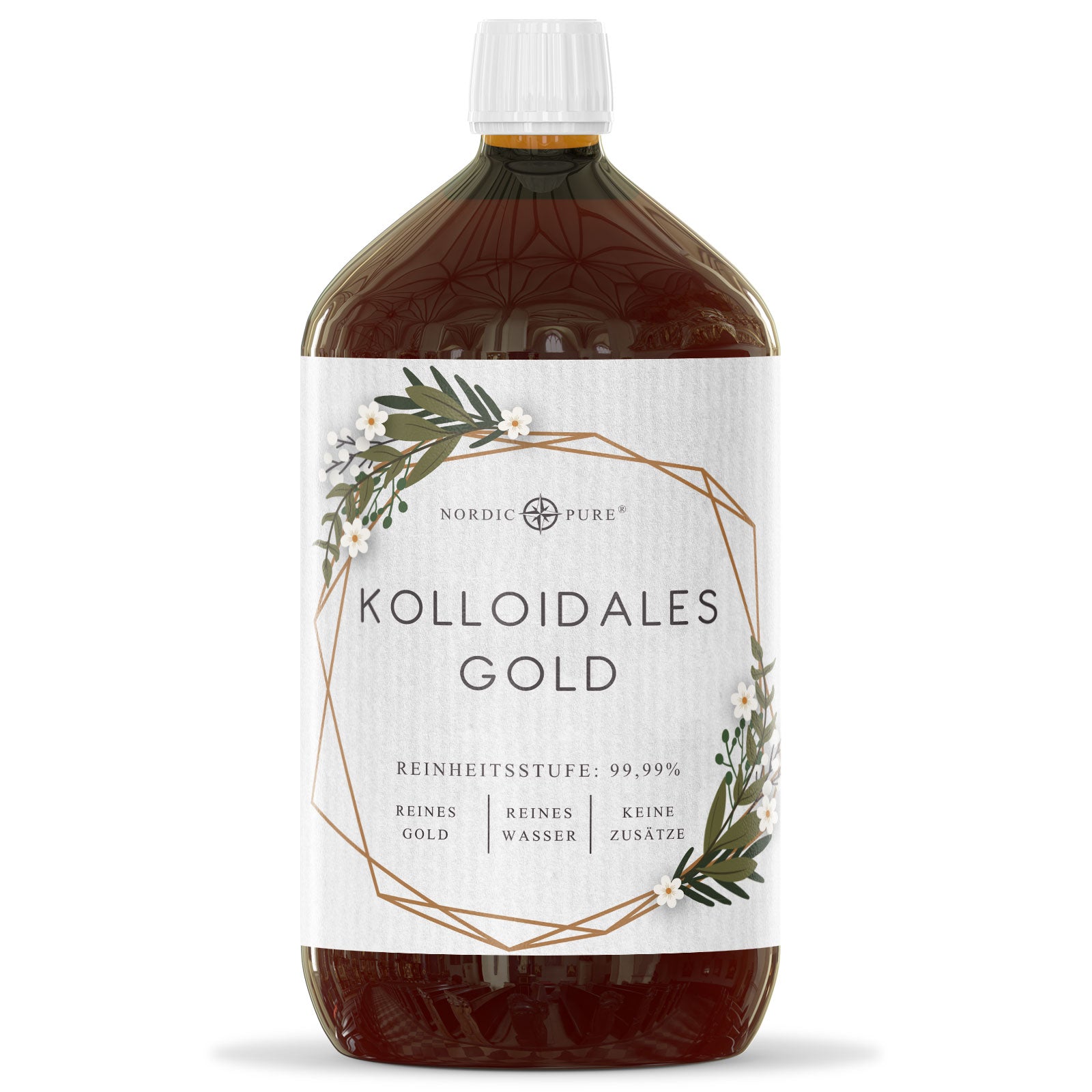 Kolloidales Gold, 20ppm (1000ml) Nordic Pure