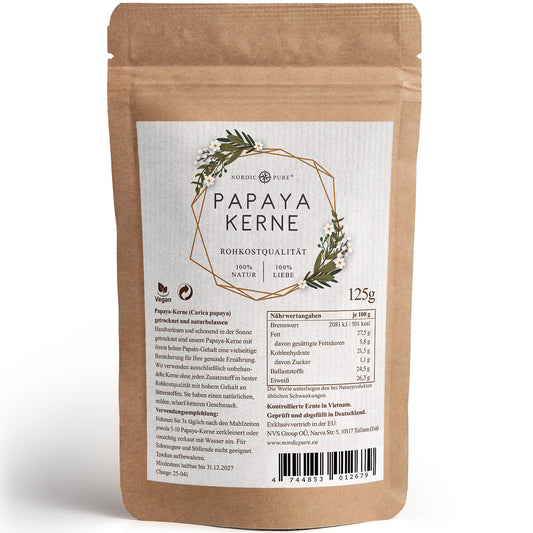 Papaya-Kerne, getrocknet und naturbelassen (100g)